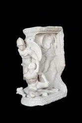 Relief avec guerrier et chevalier